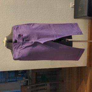 Ann Taylor dress crops in lilac. Size curvy 8.